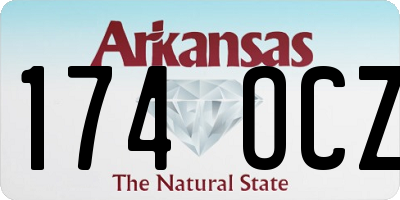 AR license plate 174OCZ