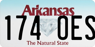 AR license plate 174OES