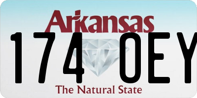 AR license plate 174OEY