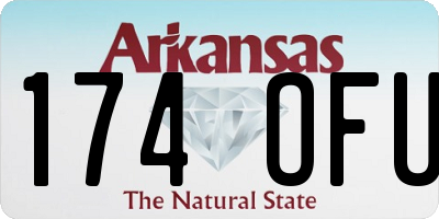 AR license plate 174OFU