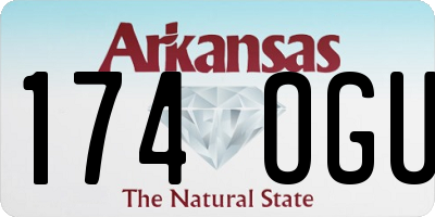 AR license plate 174OGU
