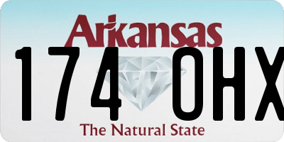 AR license plate 174OHX