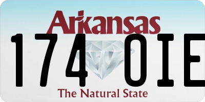 AR license plate 174OIE