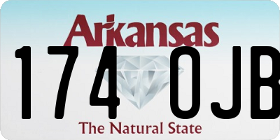 AR license plate 174OJB