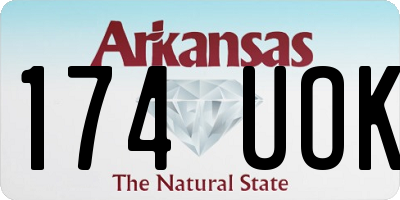 AR license plate 174UOK