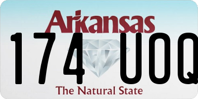 AR license plate 174UOQ