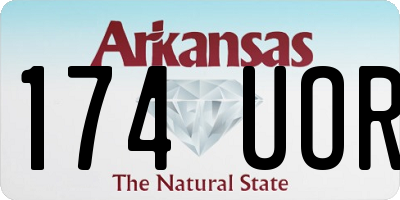 AR license plate 174UOR