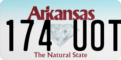 AR license plate 174UOT
