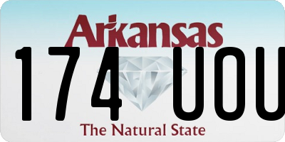 AR license plate 174UOU