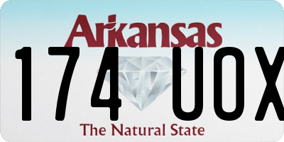 AR license plate 174UOX