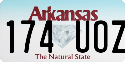 AR license plate 174UOZ