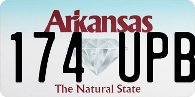 AR license plate 174UPB