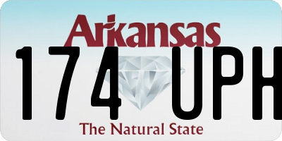 AR license plate 174UPH