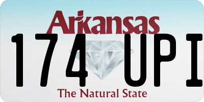 AR license plate 174UPI