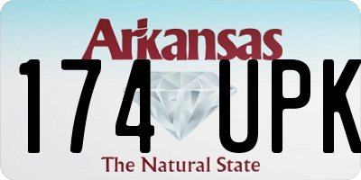 AR license plate 174UPK