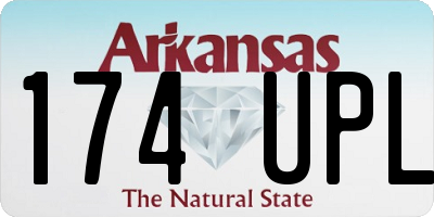 AR license plate 174UPL