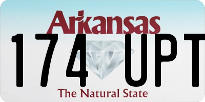 AR license plate 174UPT