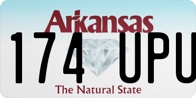 AR license plate 174UPU