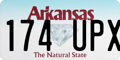 AR license plate 174UPX