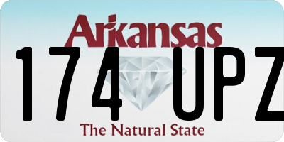 AR license plate 174UPZ