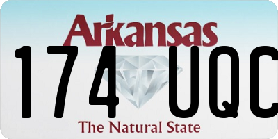 AR license plate 174UQC