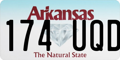 AR license plate 174UQD