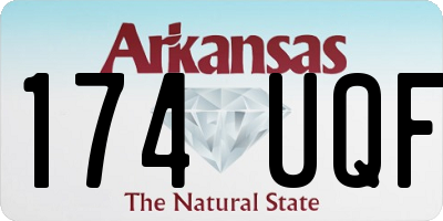AR license plate 174UQF