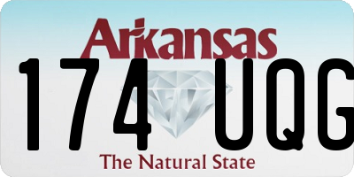 AR license plate 174UQG