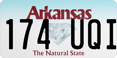 AR license plate 174UQI