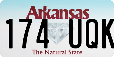 AR license plate 174UQK