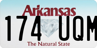 AR license plate 174UQM