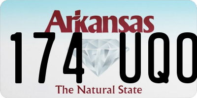 AR license plate 174UQO