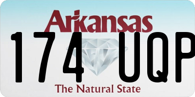 AR license plate 174UQP