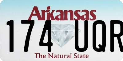AR license plate 174UQR