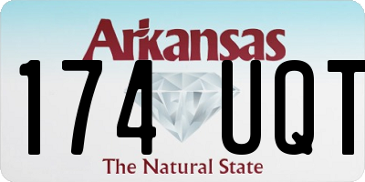AR license plate 174UQT