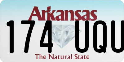 AR license plate 174UQU