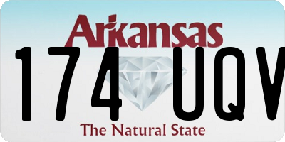 AR license plate 174UQV
