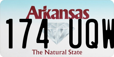 AR license plate 174UQW