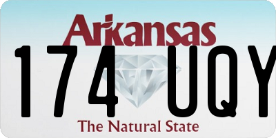AR license plate 174UQY