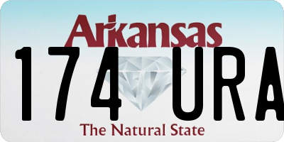 AR license plate 174URA