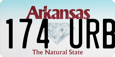 AR license plate 174URB