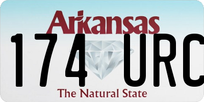 AR license plate 174URC