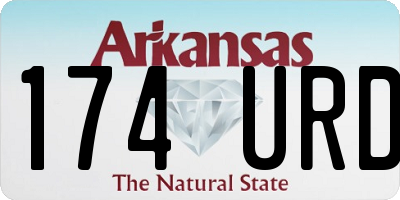 AR license plate 174URD