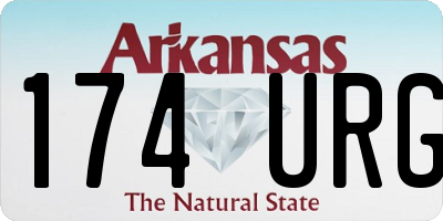 AR license plate 174URG