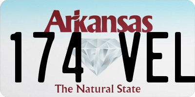 AR license plate 174VEL