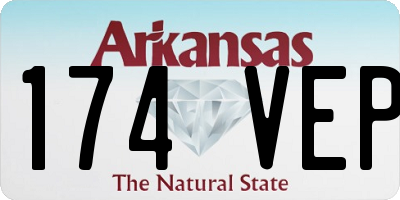 AR license plate 174VEP