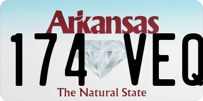AR license plate 174VEQ
