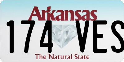 AR license plate 174VES