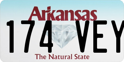 AR license plate 174VEY