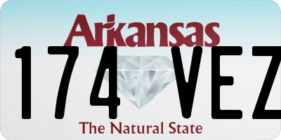 AR license plate 174VEZ